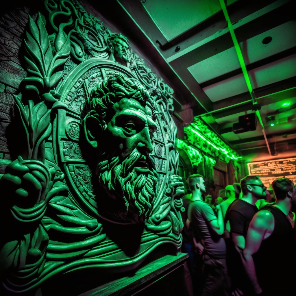 Neon Green Man